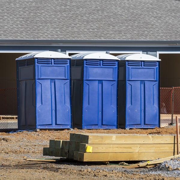 how often are the porta potties cleaned and serviced during a rental period in Lanett Alabama